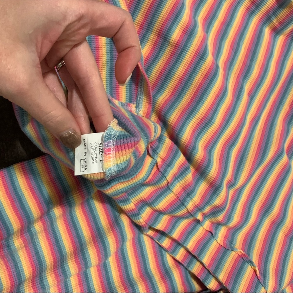 Colorful Striped Two-Piece Set - Picture 4 of 5